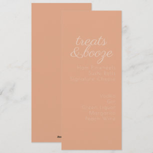Minimalist Treats Drinks Earthy Tones Holiday Card