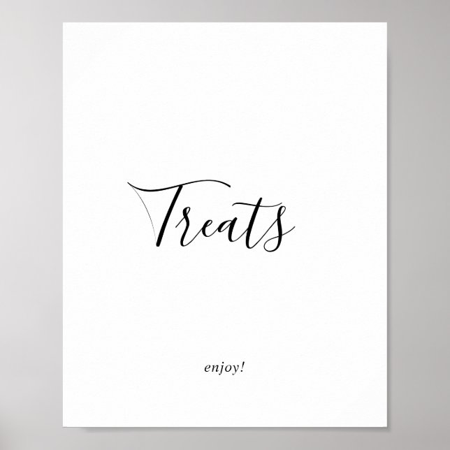 Minimalist Treats Sign (Front)