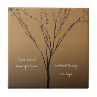 Minimalist Tree Art with Inspirational Quote Tile
