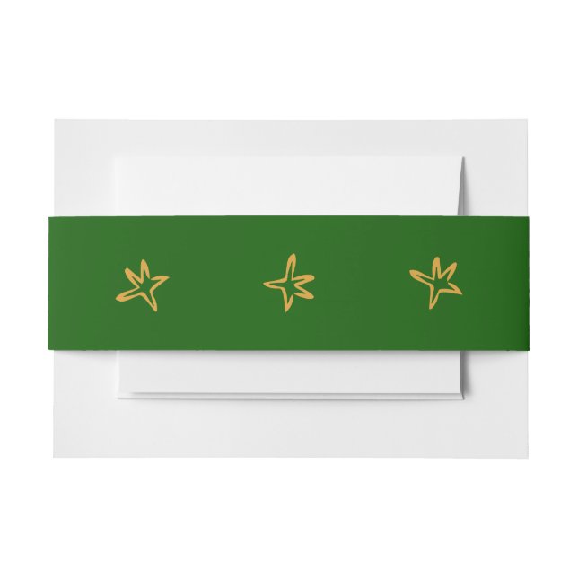 Minimalist Tree Invitation Belly Band (Front Example)