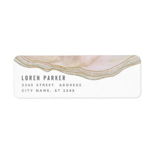 Minimalist trendy blush pink marble agate