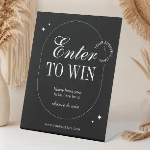 Minimalist Trendy Business Raffle Table Top Sign
