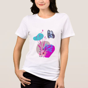 Minimalist Trendy Butterfly Design ADV-creators  Tri-Blend Shirt