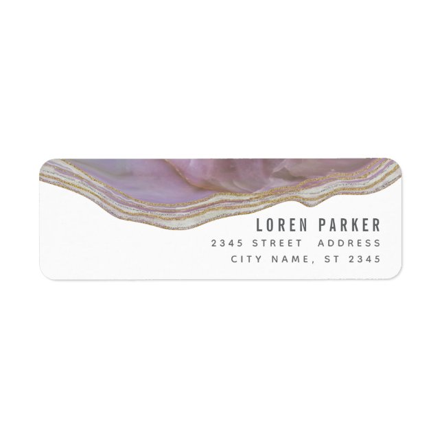 Minimalist trendy lavender marble agate (Front)