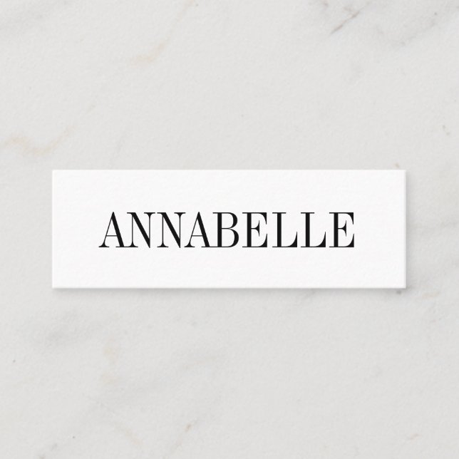 Minimalist trendy modern business cards (Front)