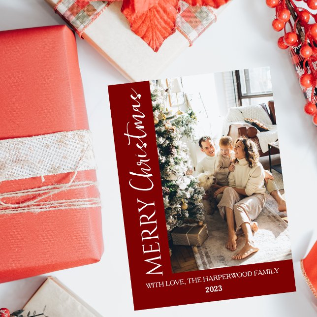 Minimalist Trendy Modern Photo Family Christmas (Creator Uploaded)