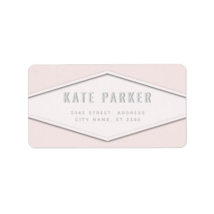 Minimalist trendy simple plain label