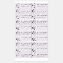 Minimalist trendy simple plain your logo label