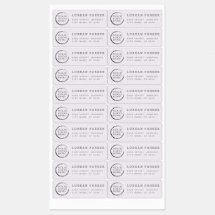 Minimalist trendy simple plain your logo label