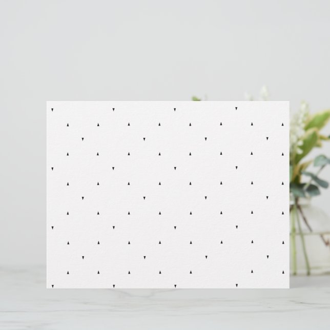 Minimalist Triangle Pattern File Folder Set Custom Letterhead (Standing Front)