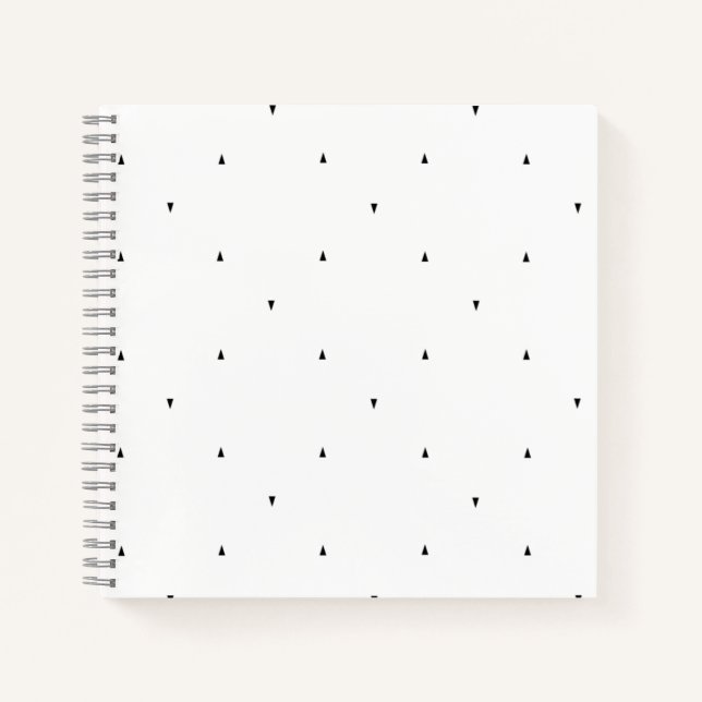 Minimalist Triangle Pattern File Folder Set Notebook (Front)