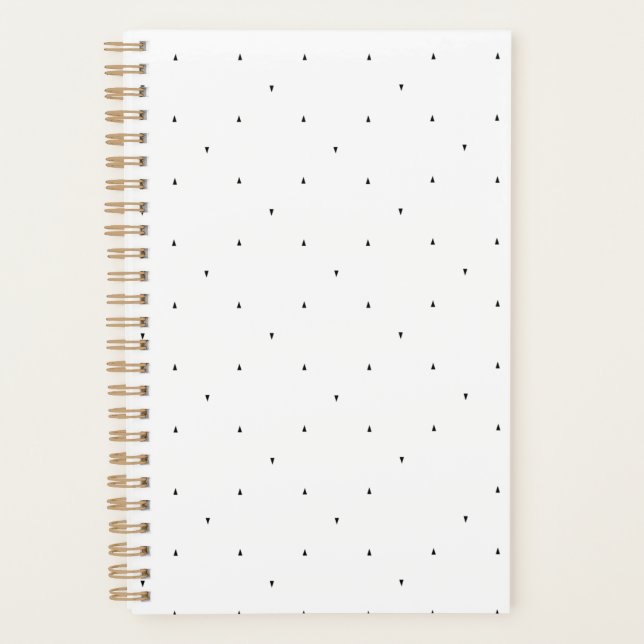 Minimalist Triangle Pattern File Folder Set Planner (Front)