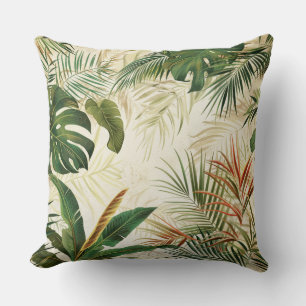 Minimalist Tropical Palm Leaf Art Cushion