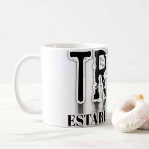 Minimalist "Trust" Typography Coffee Mug – Inspira