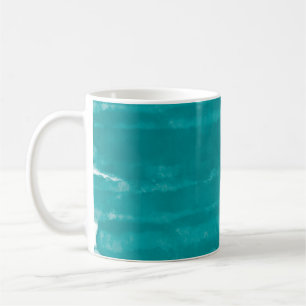 Minimalist Turquoise Watercolor Texture Coffee Mug