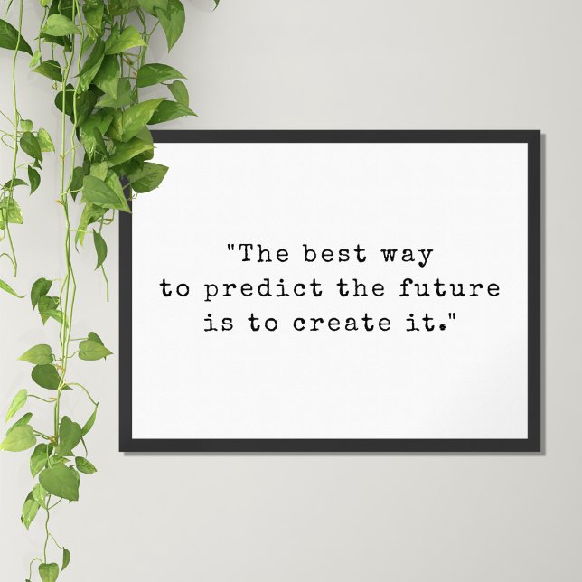 Minimalist Typewriter Motivational Quote Poster (Creator Uploaded)