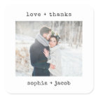 Minimalist Typewriter | Thank you Photo Wedding