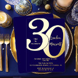 Minimalist Typography 30 30th Birthday Party<br><div class="desc">Simple,  minimalist and so sleek and elegant,  this "30" typography 30th Birthday Invitation is sure to please the most discerning of recipients.  For the party of the year,  there is no better way to say "Let's Celebrate!"</div>