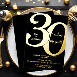 Minimalist Typography 30 30th Birthday Party<br><div class="desc">Simple,  minimalist and so sleek and elegant,  this "30" typography 30th Birthday Invitation is sure to please the most discerning of recipients.  For the party of the year,  there is no better way to say "Let's Celebrate!"</div>