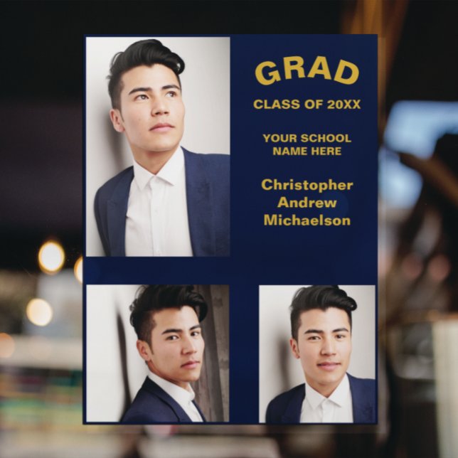 Minimalist Typography 3 Photo Graduation (Creator Uploaded)
