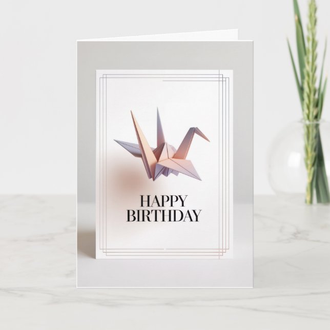 Minimalist Typography Birthday Card (Front)