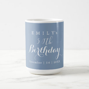 Minimalist Typography Birthday Party Design Coffee Mug