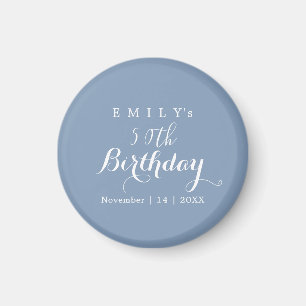 Minimalist Typography Birthday Party Design  Magnet