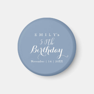 Minimalist Typography Birthday Party Design  Magnet