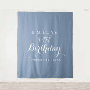 Minimalist Typography Birthday Party Design Tapestry