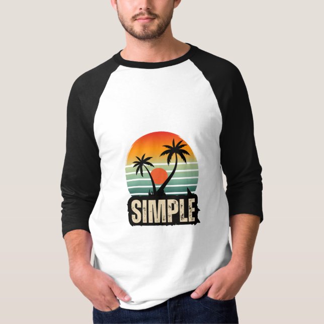  Minimalist Typography Design | Modern Aes T-Shirt (Front)