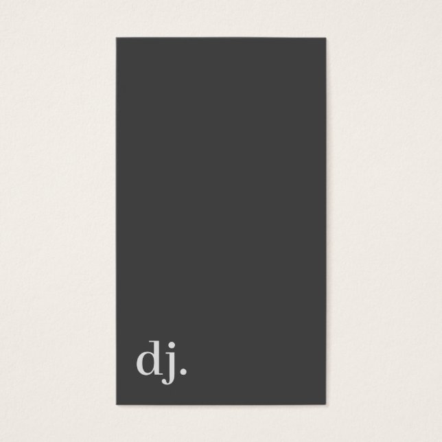 Minimalist Typography DJ (Front)