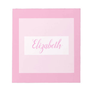 Minimalist typography monogram name  notepad
