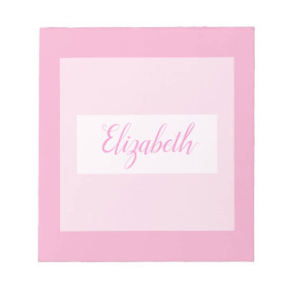 Minimalist typography monogram name  notepad