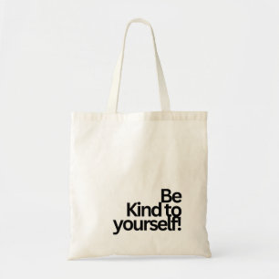 MINIMALIST TYPOGRAPHY QUOTE TOTE BAG