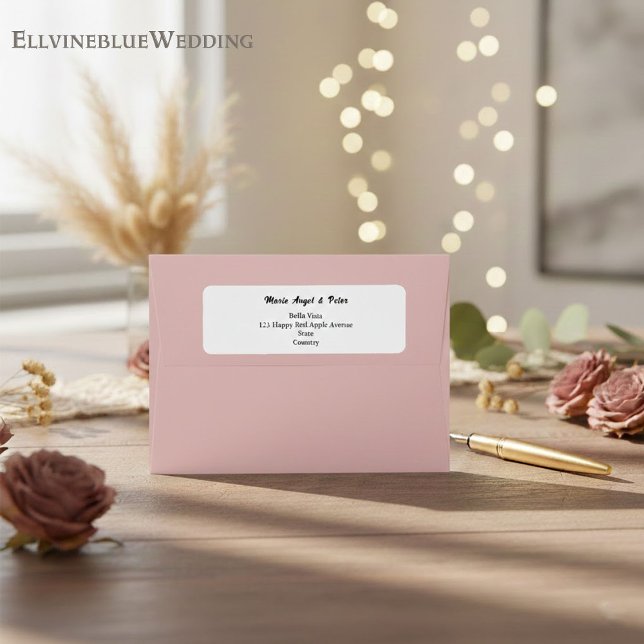 Minimalist Typography Return Address Label (Creator Uploaded)