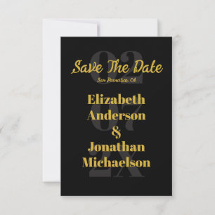 Minimalist Typography Save The Date