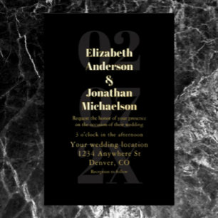 Minimalist Typography Wedding