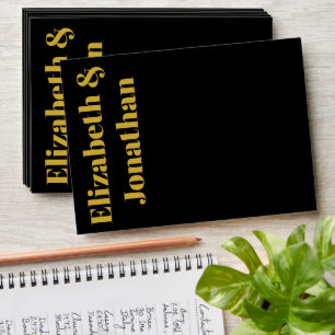 Minimalist Typography Wedding Envelope