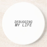 Minimalist Typolography Coaster<br><div class="desc">Secure the surface of your command center. This heavy sandstone coaster prevents environmental contamination near your hardware while you focus on resolving systemic bugs.</div>