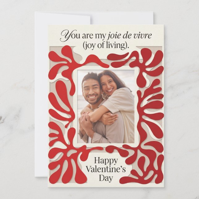 Minimalist Valentine Postcard (Front)