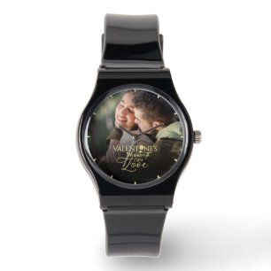 Minimalist Valentine’s Modern Photo Calligraphy Watch
