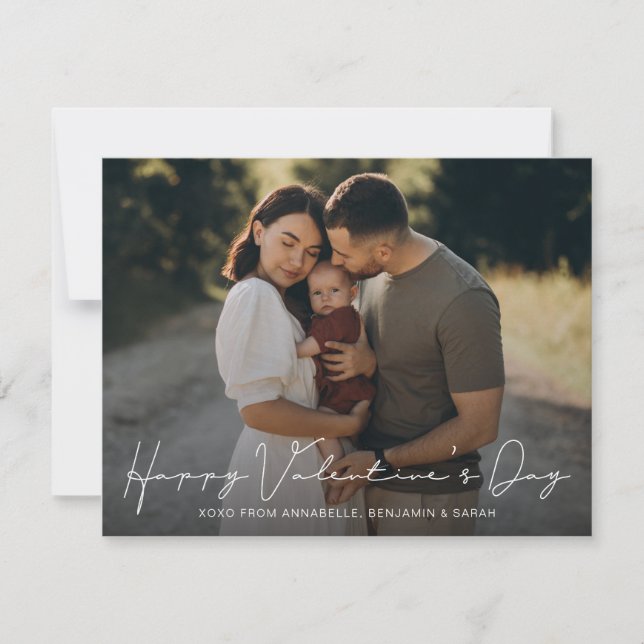 Minimalist Valentine's Day Photo (Front)