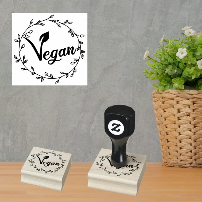 Minimalist Vegan  Rubber Stamp (Creator Uploaded)