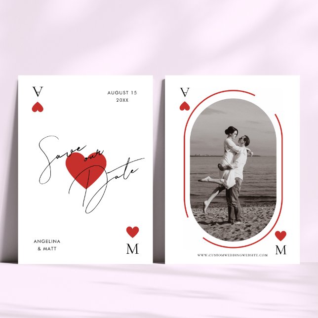 Minimalist Vegas Casino Playing Card Style Wedding (Creator Uploaded)