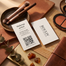 Minimalist Vertical QR Code | Earth Tone | Beauty