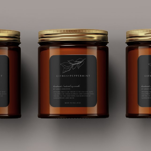 Minimalist Vintage Candle Label (Creator Uploaded)