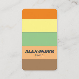 Minimalist Vintage DJ Business Card