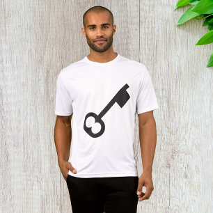 Minimalist Vintage Key Silhouette  T-Shirt
