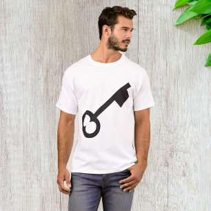 Minimalist Vintage Key Silhouette  T-Shirt
