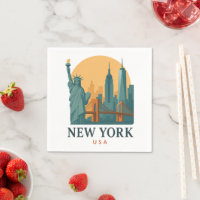 Minimalist Vintage New York City Travel Poster 